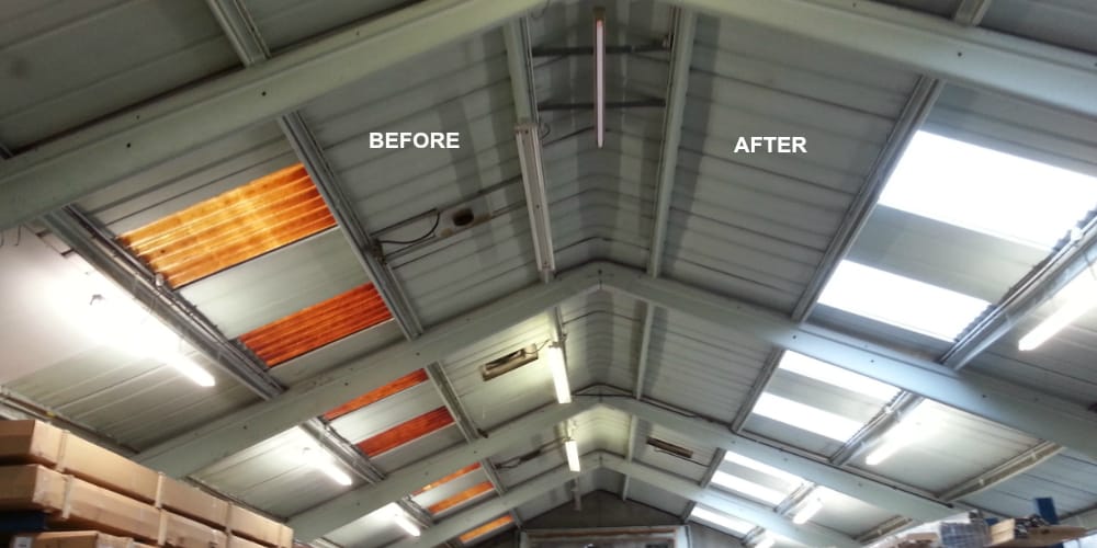Roof Light Replacement Commercial Roof Lights SCS Roofing Sussex