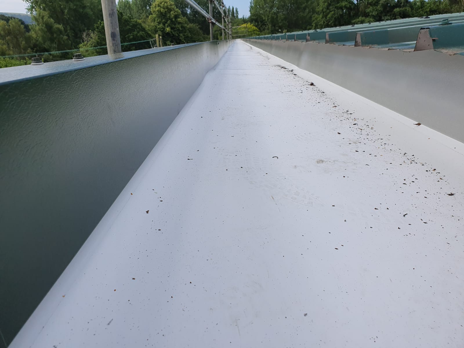 Guttering Contract to a Warehouse - Factory Roof in Washington, West Sussex 2