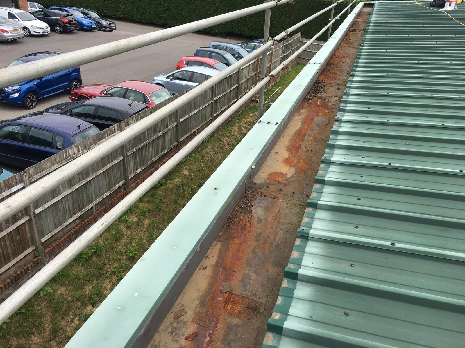 Guttering Contract to a Warehouse - Factory Roof in Washington, West Sussex 4