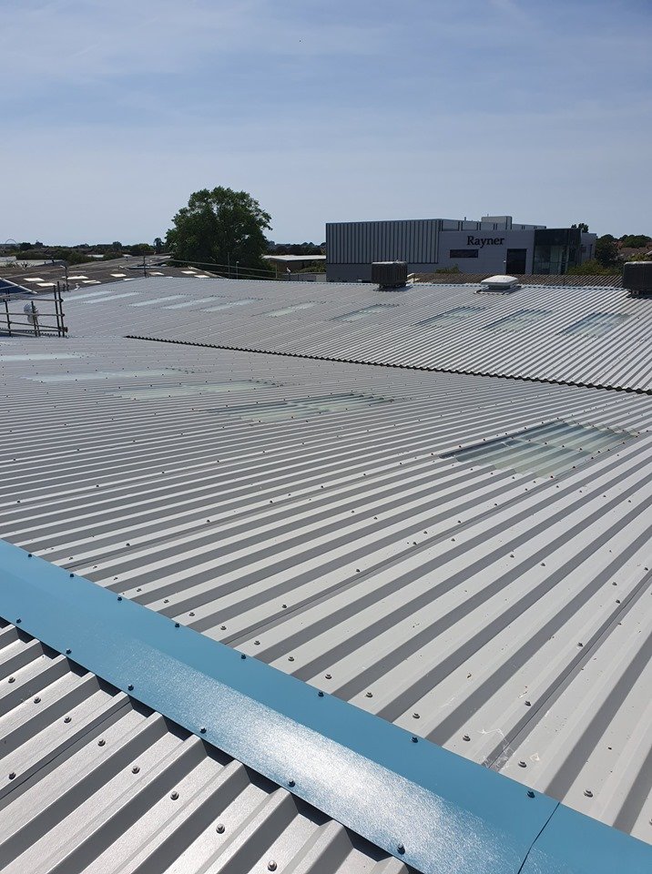 Over Roofing to a Factory Roof in Worthing, West Sussex 1