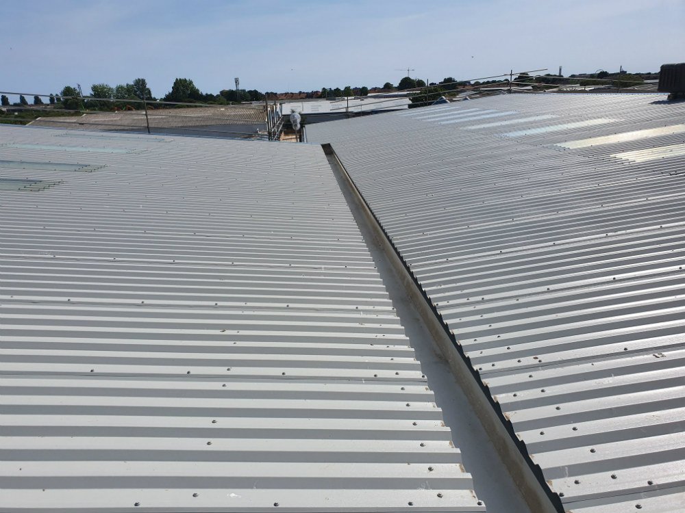 Over Roofing to a Factory Roof in Worthing West Sussex 2