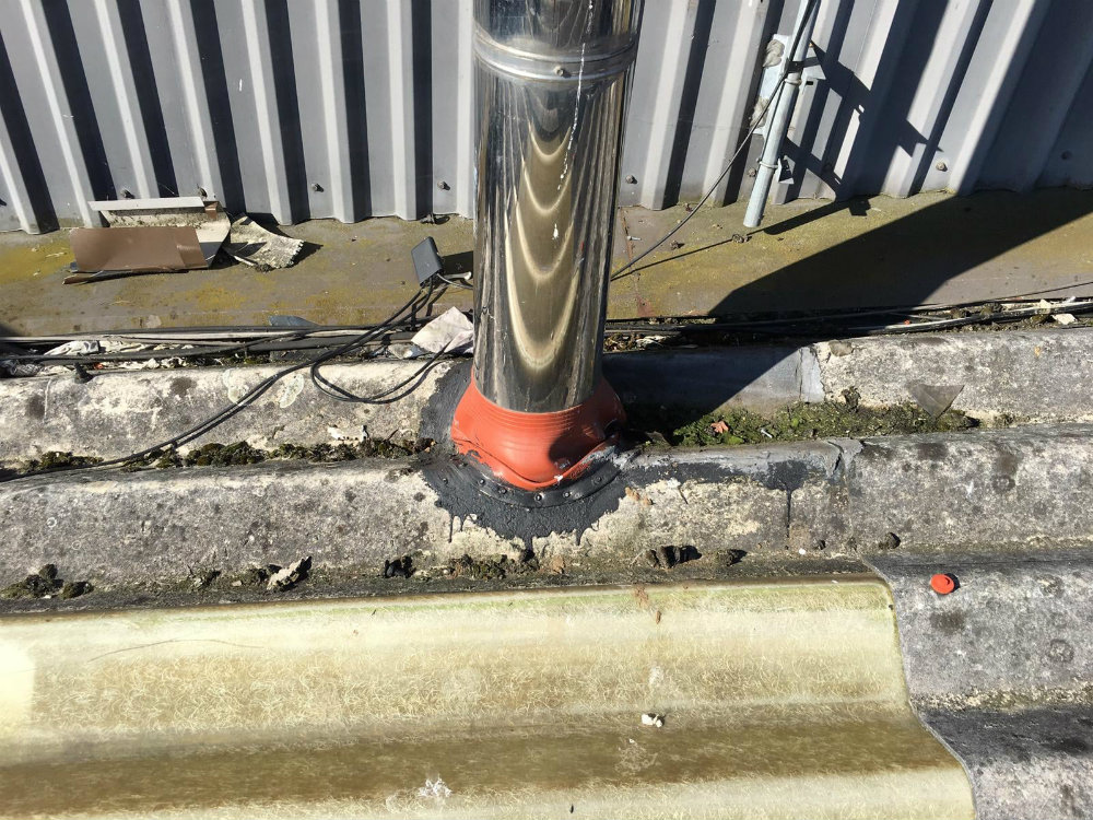 Roof Repair Work at a Factory in Swanley Kent 2