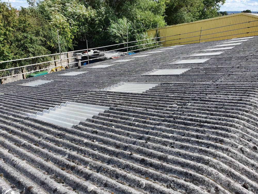 Rooflight Replacement Work at a Factory in Grays Essex