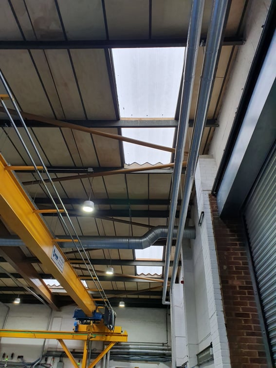 repair work at a factory and warehouse in Worthing West Sussex