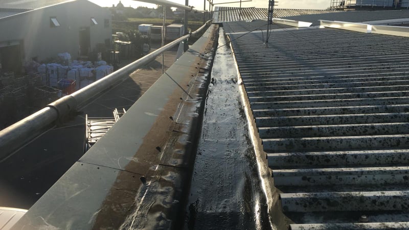 Guttering Project Over Offices in Brighton City Airport, Shoreham, West Sussex