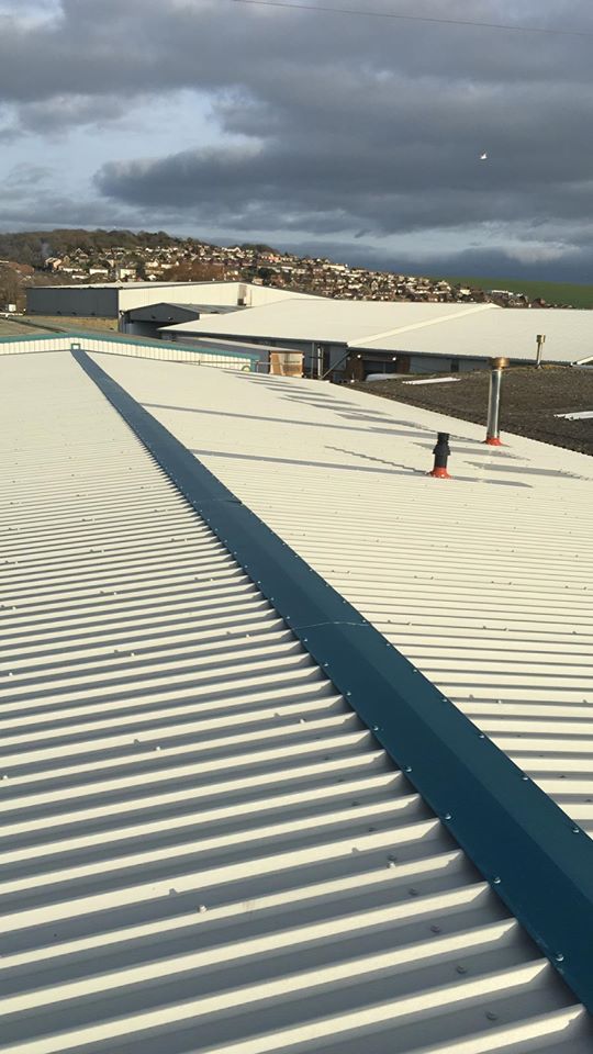 Over Roofing to a Factory Office Roof in Newhaven, East Sussex