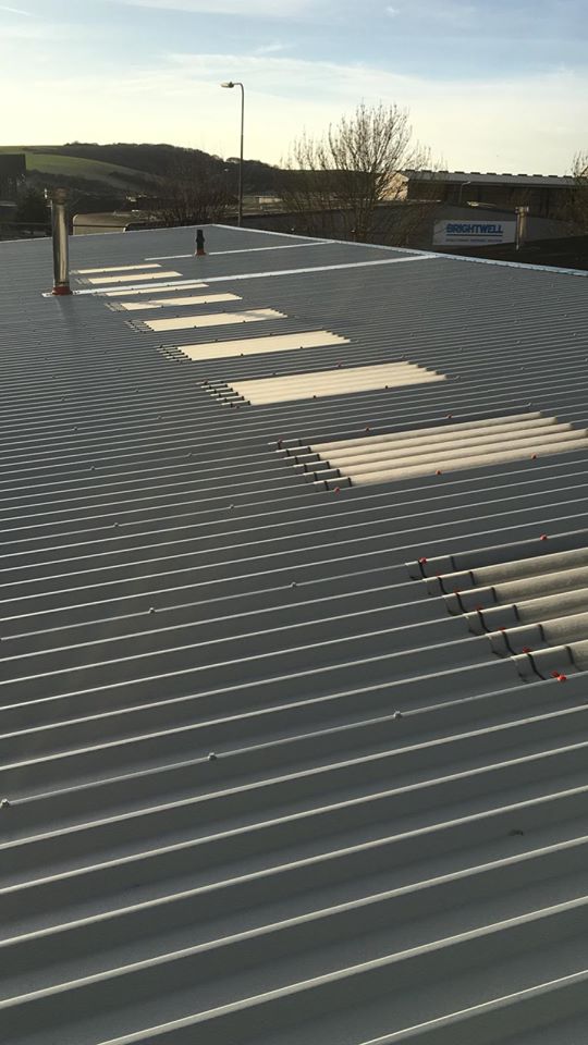 Over Roofing to a Factory Roof in Newhaven, East Sussex