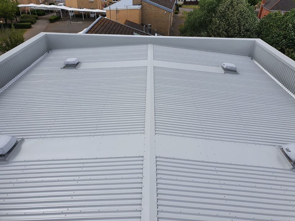 roof repair in a school at Westergate, Chichester, West Sussex