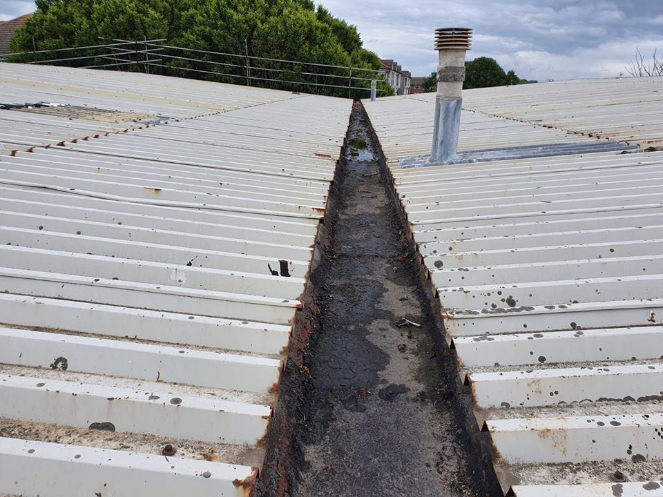Commercial Warehouse roof Over Roofing in Littlehampton, West Sussex