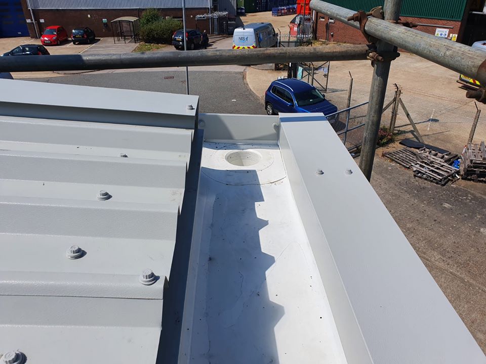 Over Roofing to an Industrial Warehouse roof in Littlehampton, West Sussex