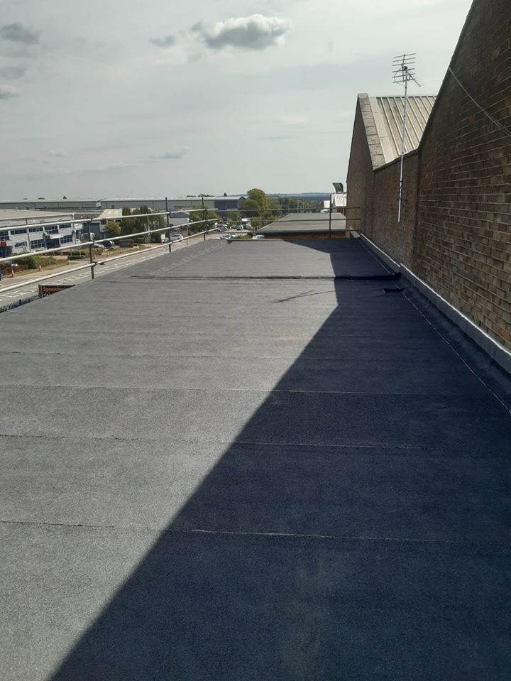 leaking roof repair on an office roof in Basildon Essex