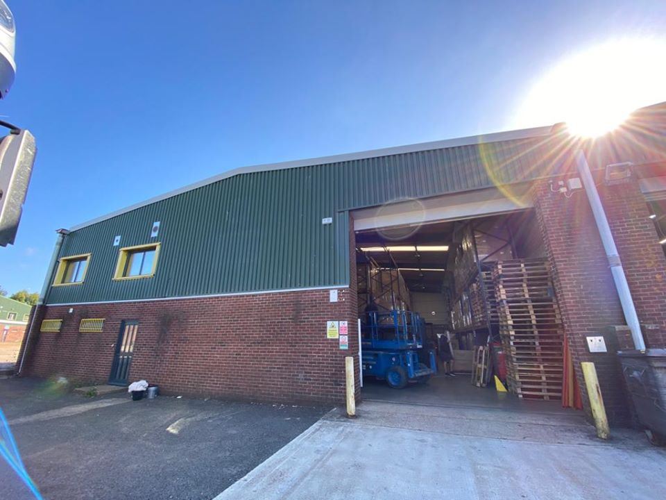 Cladding work to a warehouse Unit in Littlehampton West Sussex
