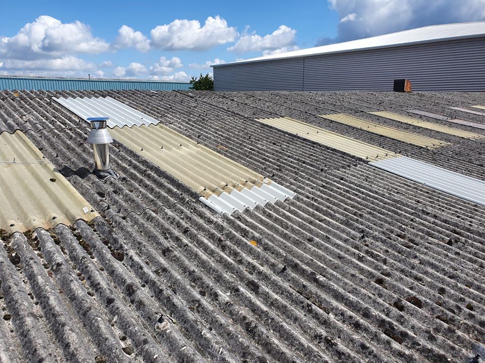 repair work to a Workshop roof in Crawley West Sussex
