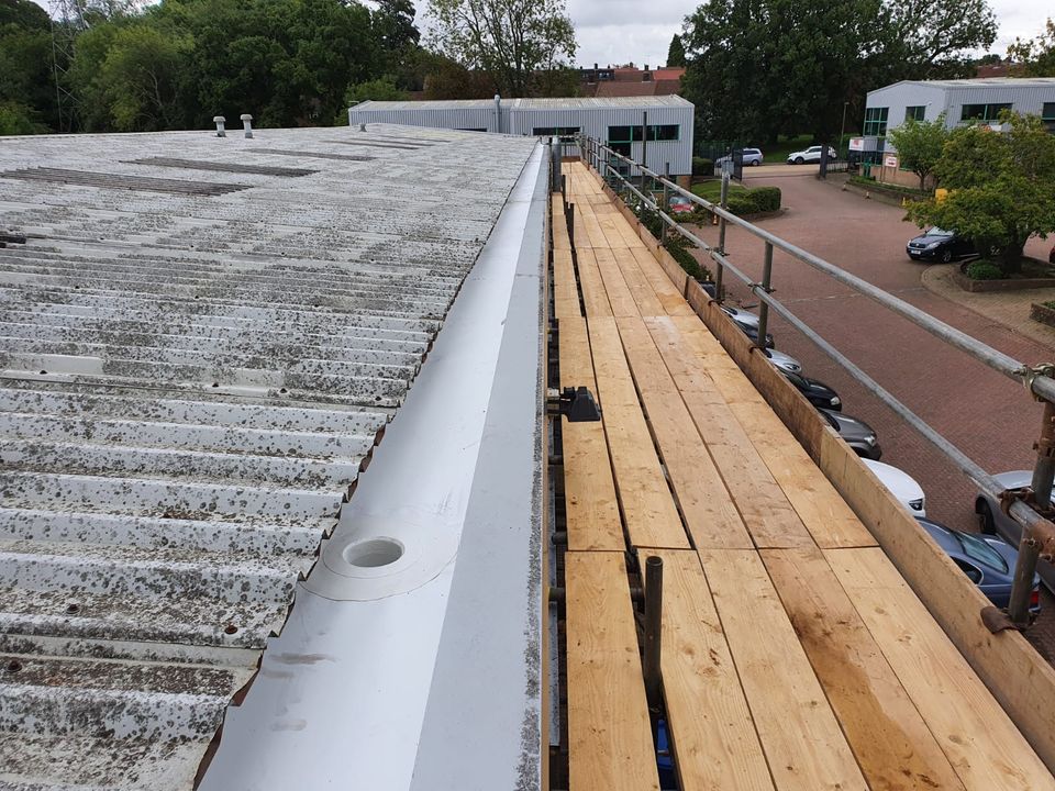 Repair Work to a Warehouse and Office Roof in Tadworth, Surrey