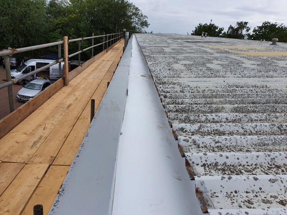 Repair Work to a Warehouse Roof in Tadworth, Surrey