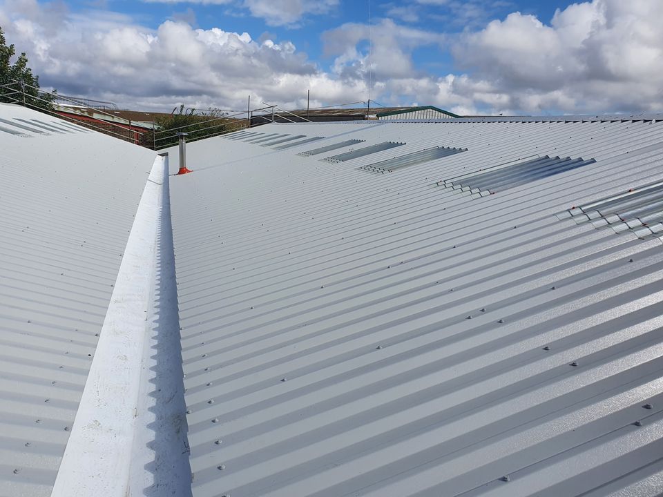 over-roofing to a warehouse roof in Chichester