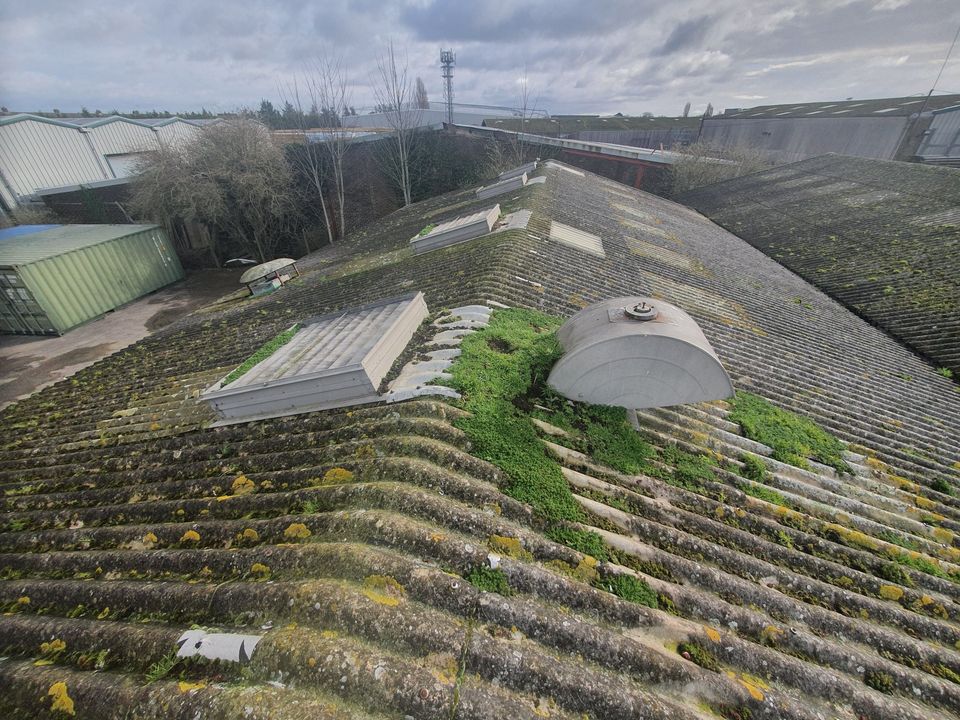 over-roofing to a warehouse roof in West Sussex