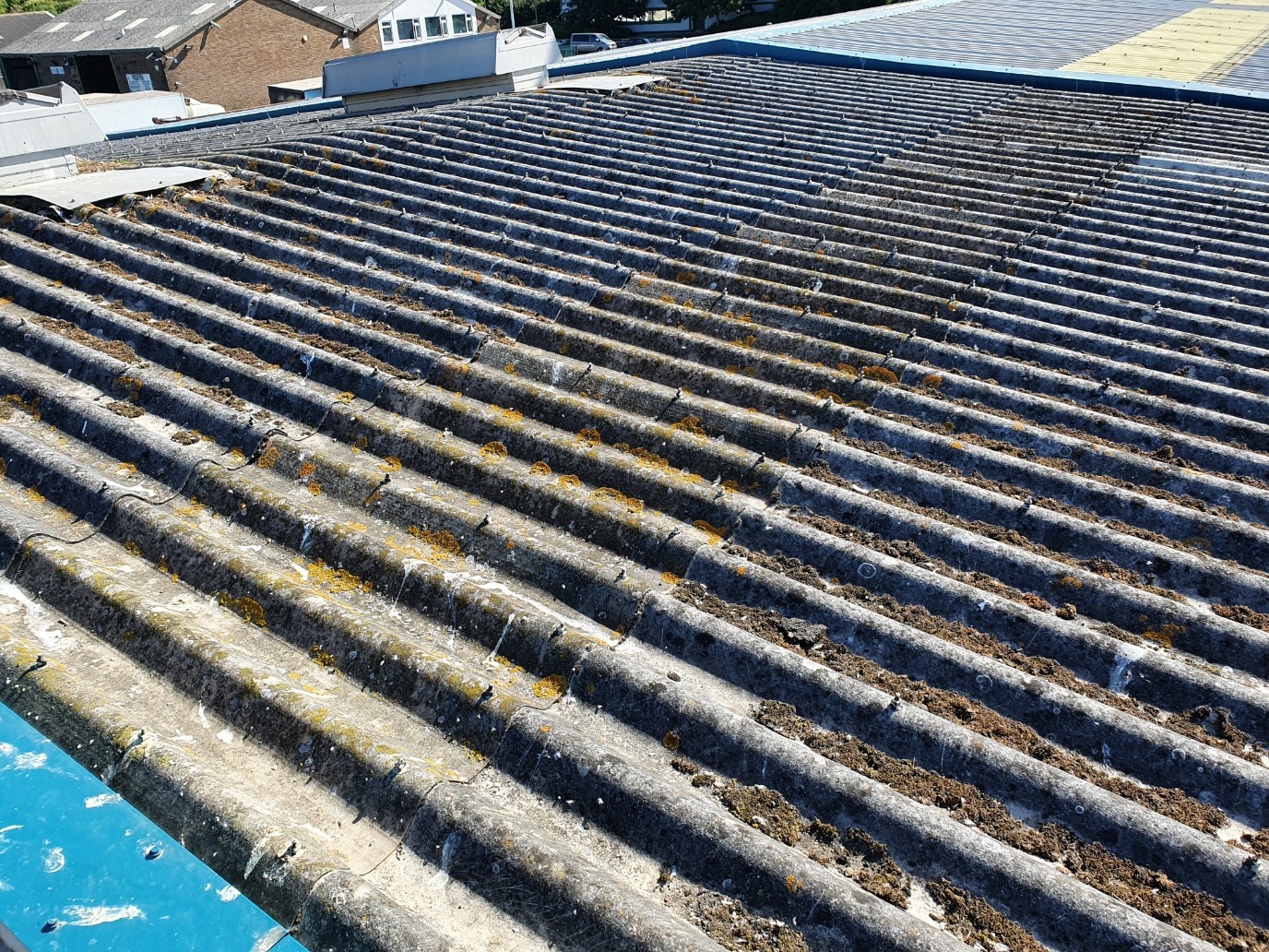 Roof maintenance to a MOT Centre in Worthing West Sussex