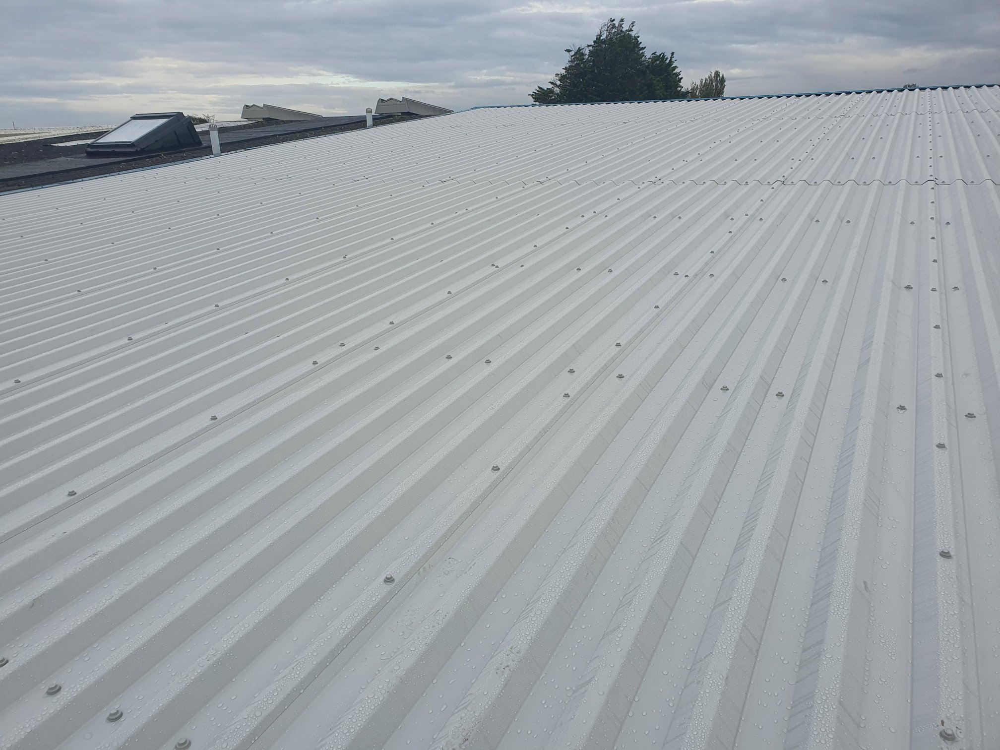 Warehouse and office over roofing in Worthing West Sussex
