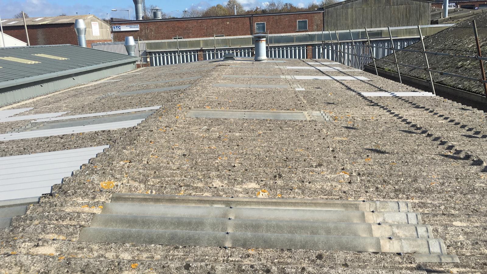 Repair to a Workshop roof in Seaford East Sussex