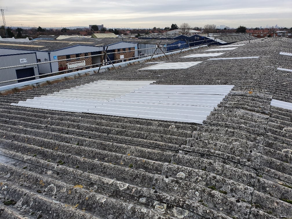 Warehouse rooflights in Dagenham Essex