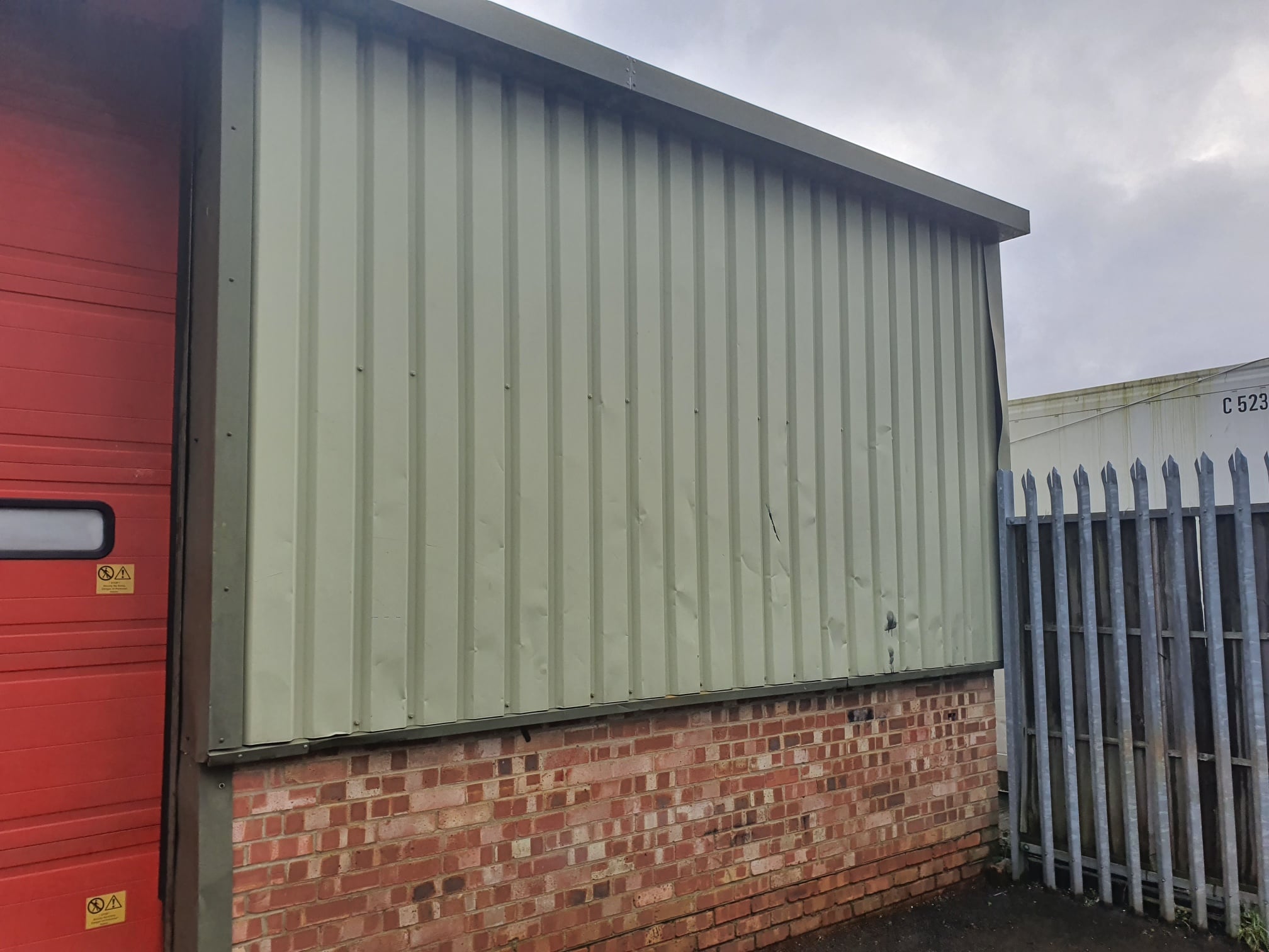 Damaged cladding repair to an office in Burgess Hill West Sussex