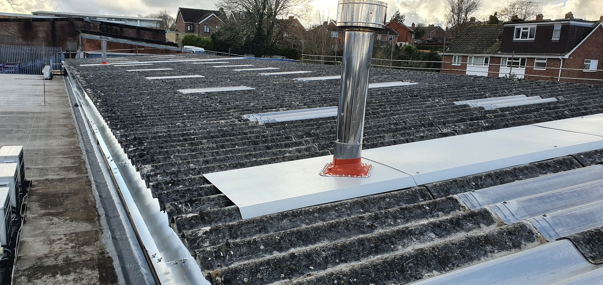 Factory rooflights in East Grinstead West Sussex