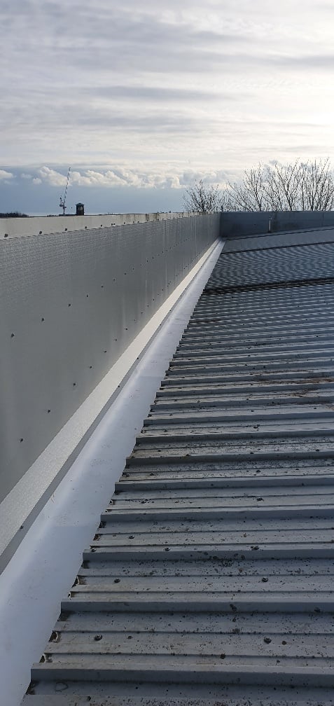 Warehouse and office roof in repair in Hove West Sussex