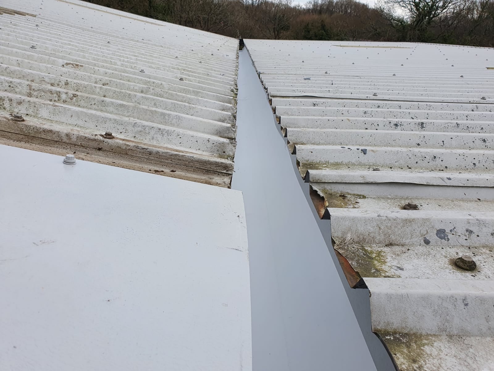 Repair work to a Warehouse and Office roof in Hailsham East Sussex