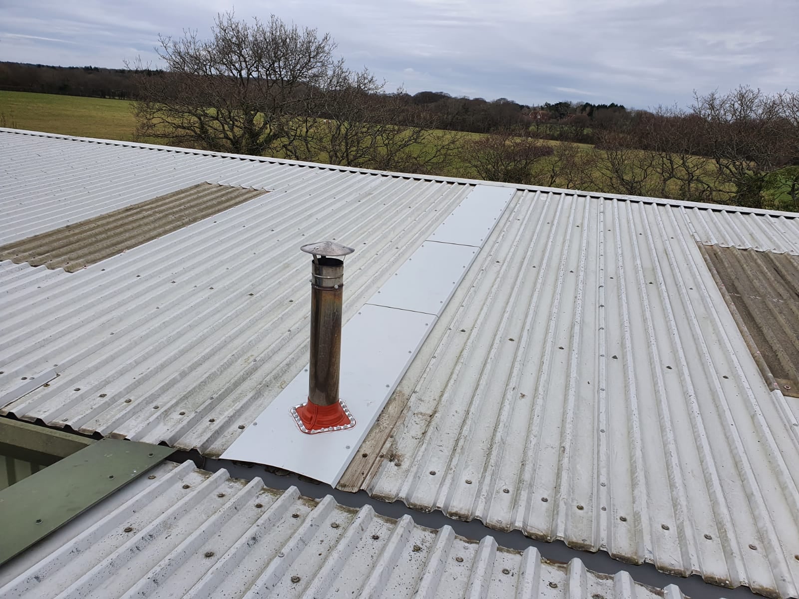 Repair work to an Office roof in Hailsham East Sussex