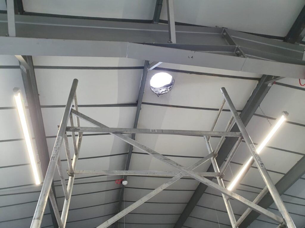 Repairs to a Warehouse roof in Ash Vale, Aldershot, Hampshire SCS