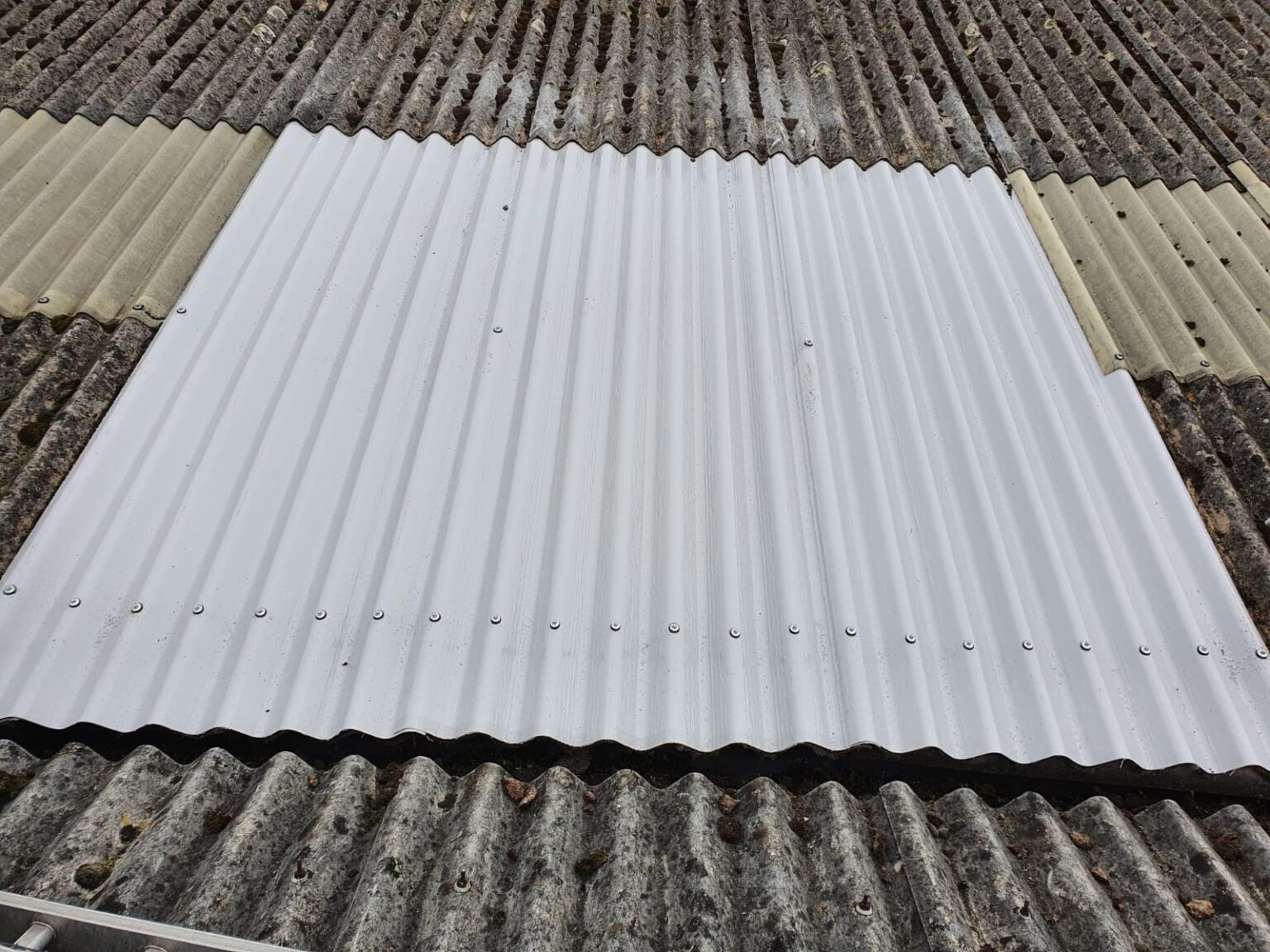 Repairs to a Warehouse roof in Ash Vale, Aldershot, Hampshire SCS