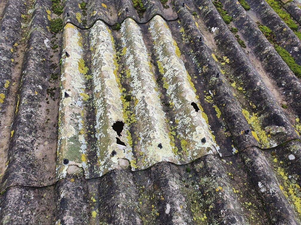 Industrial Roof repair to a Warehouse roof in Worthing West Sussex