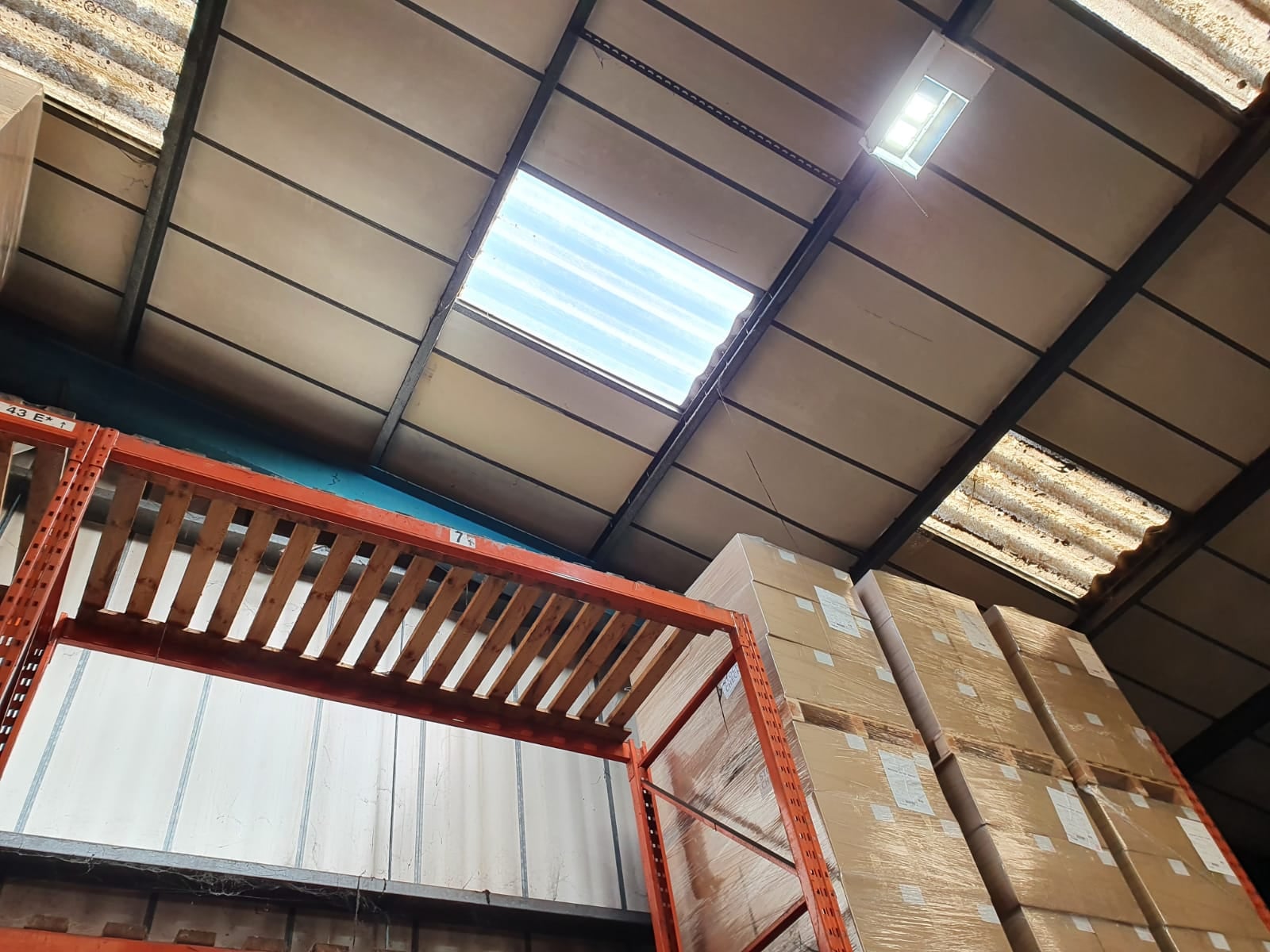 Repairs to a Warehouse Roof in Larkfield Aylesford Kent