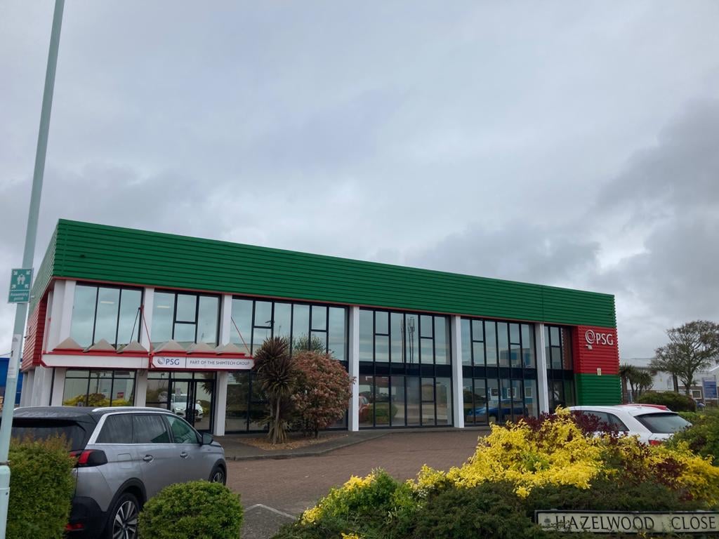 Cladding works to a Factory warehouse in Worthing West Sussex