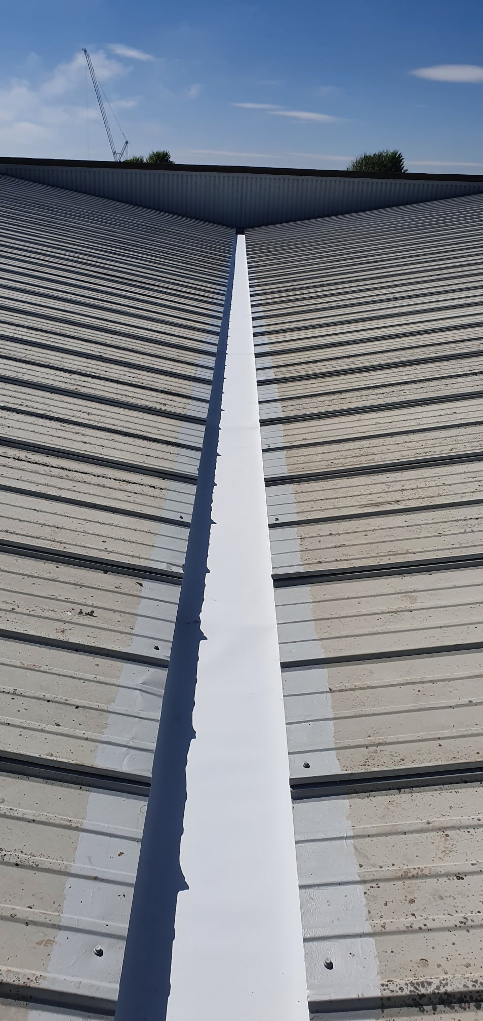 Gutter Lining Work to a Furniture Store Roof in Hove West Sussex
