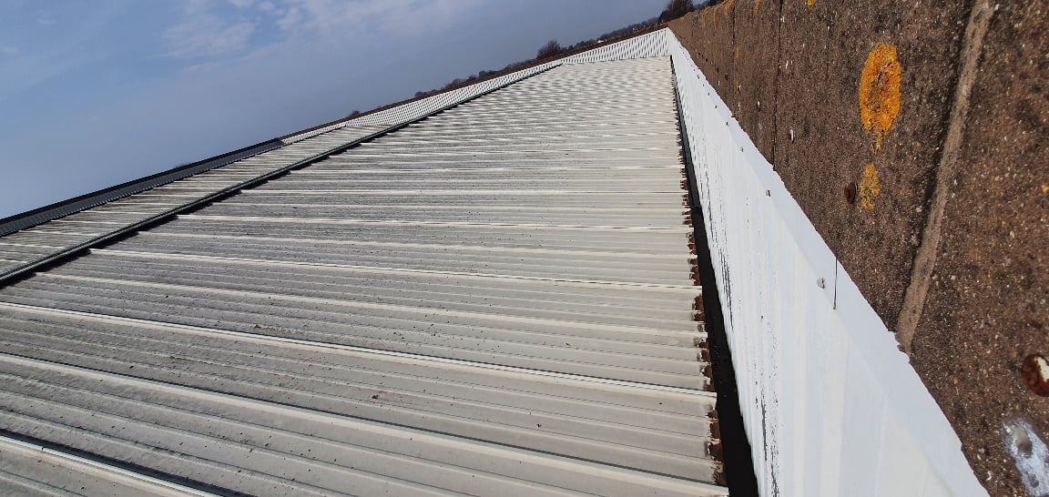 Gutter Lining Work to a Showroom in Hove West Sussex