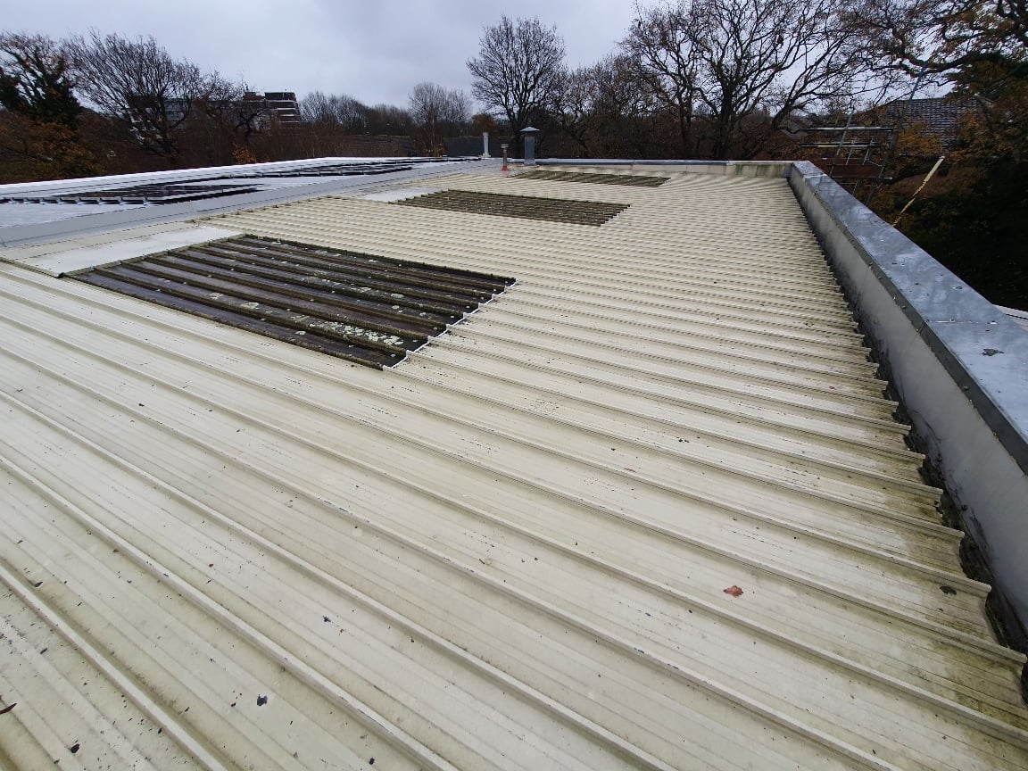 Over Roofing to an Office Roof in Crawley West Sussex