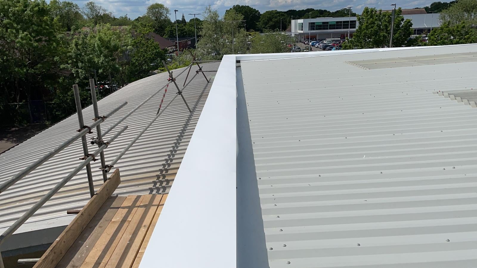 Over-Roofing to the Office Roof at Crawley West Sussex