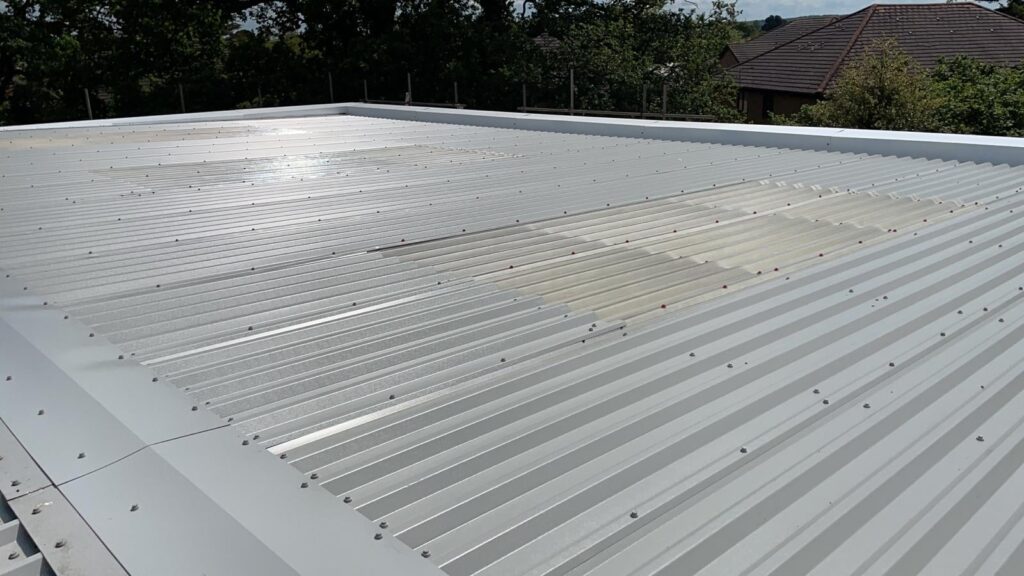 over-roofing to the hall roof at the Sea Cadets Crawley West Sussex