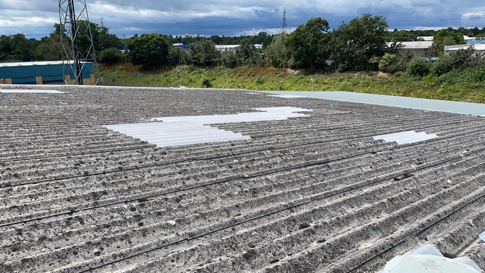 Repairs to a Factory - Warehouse roof in Weybridge Surrey