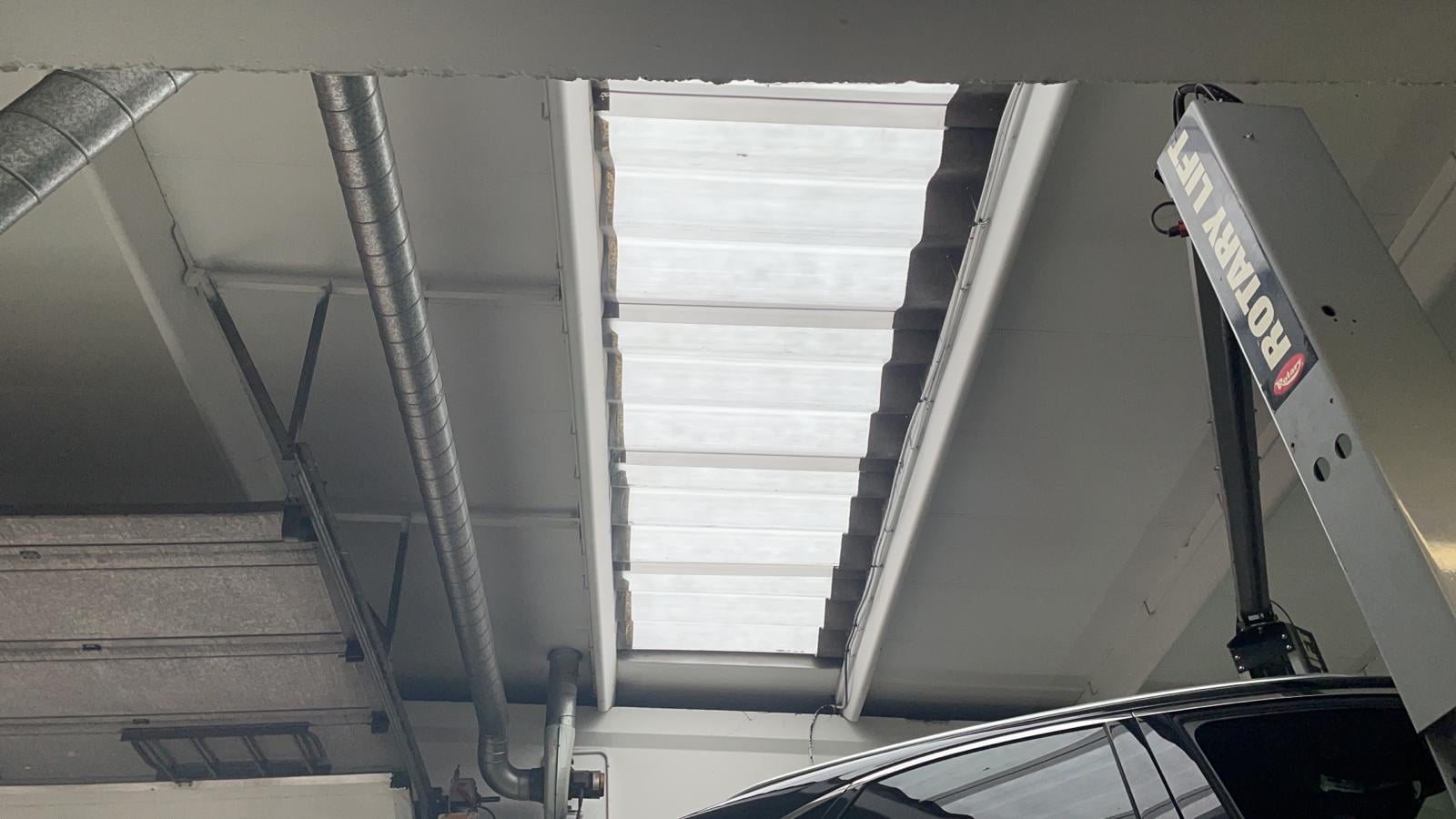 Workshop rooflight replacement in Crayford Kent