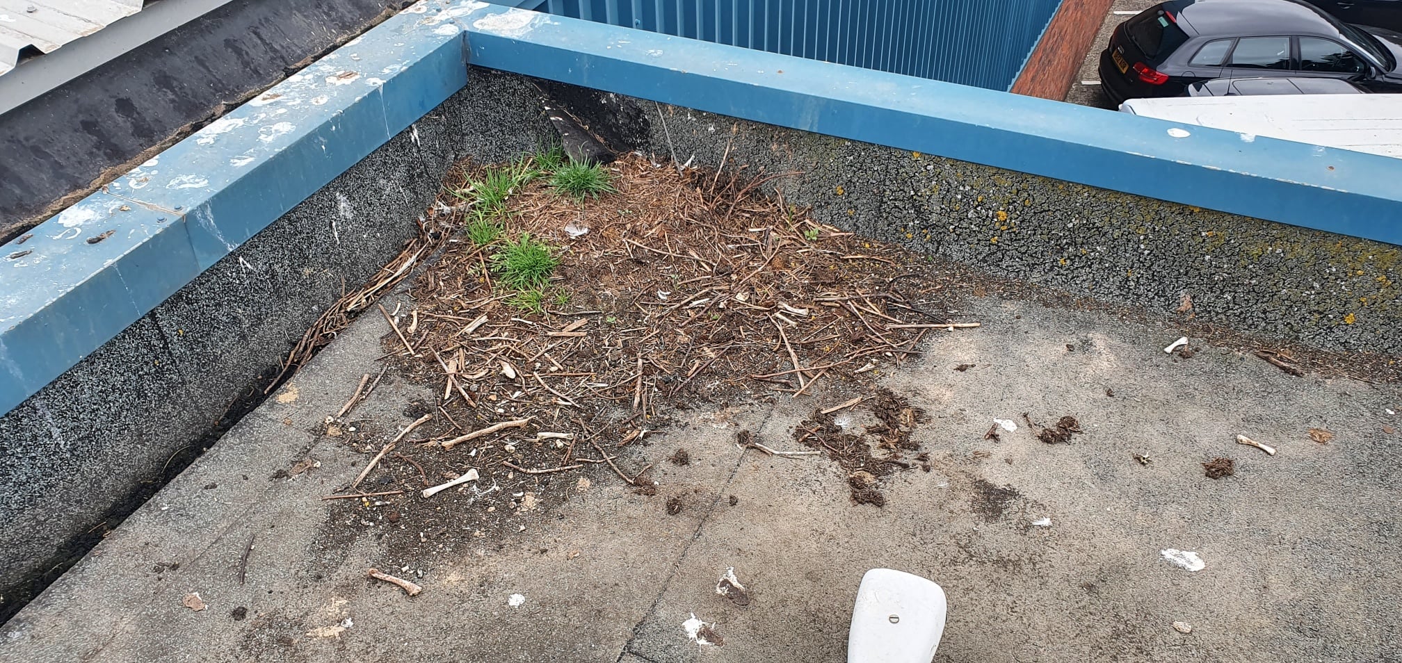 Roof repairs to a warehouse and office roof in Rustington West Sussex