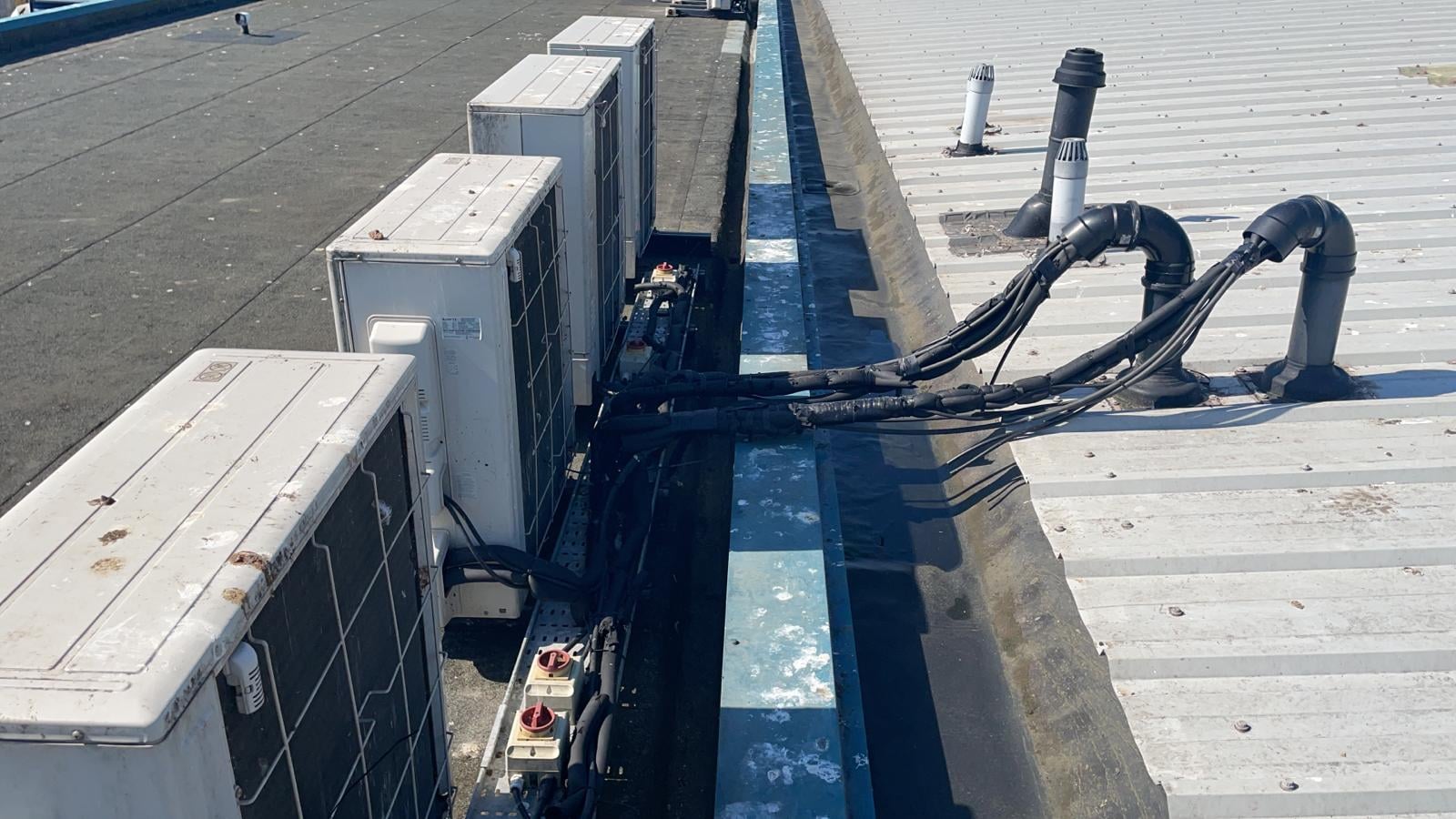 Roofing repairs to a warehouse and office roof in Rustington West Sussex