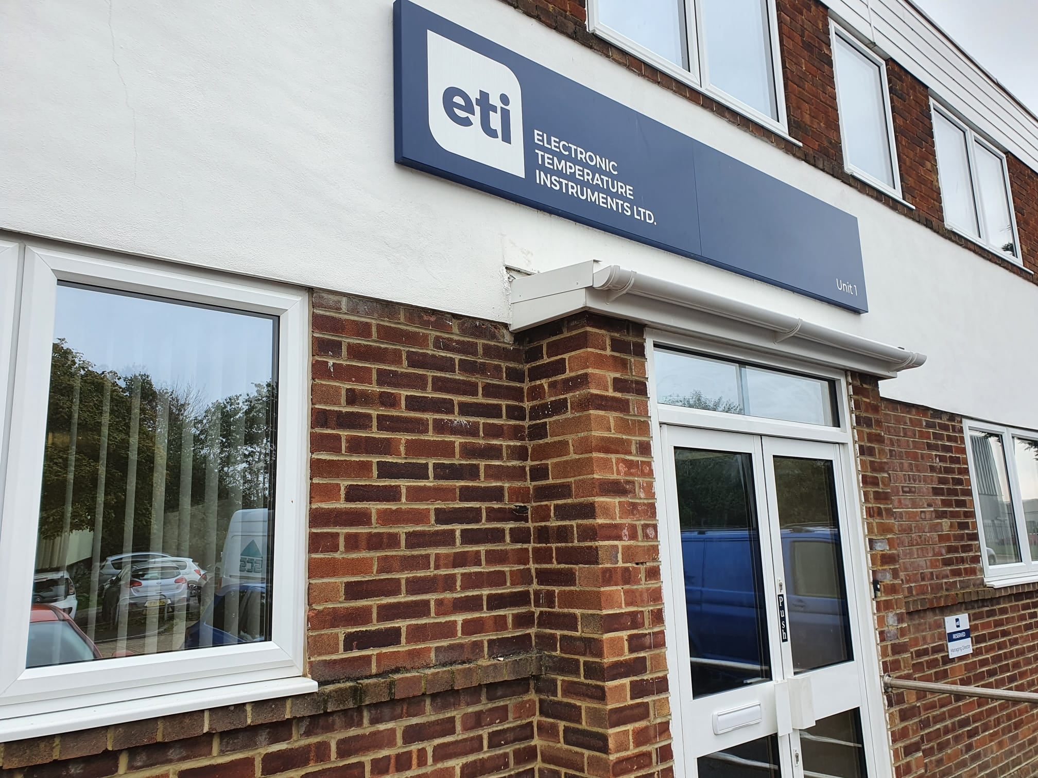 Repairs to the entrance roof of a Factory in Worthing West Sussex