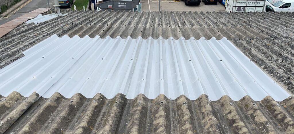 Roofing repairs to a Workshop roof in Brighton East Sussex