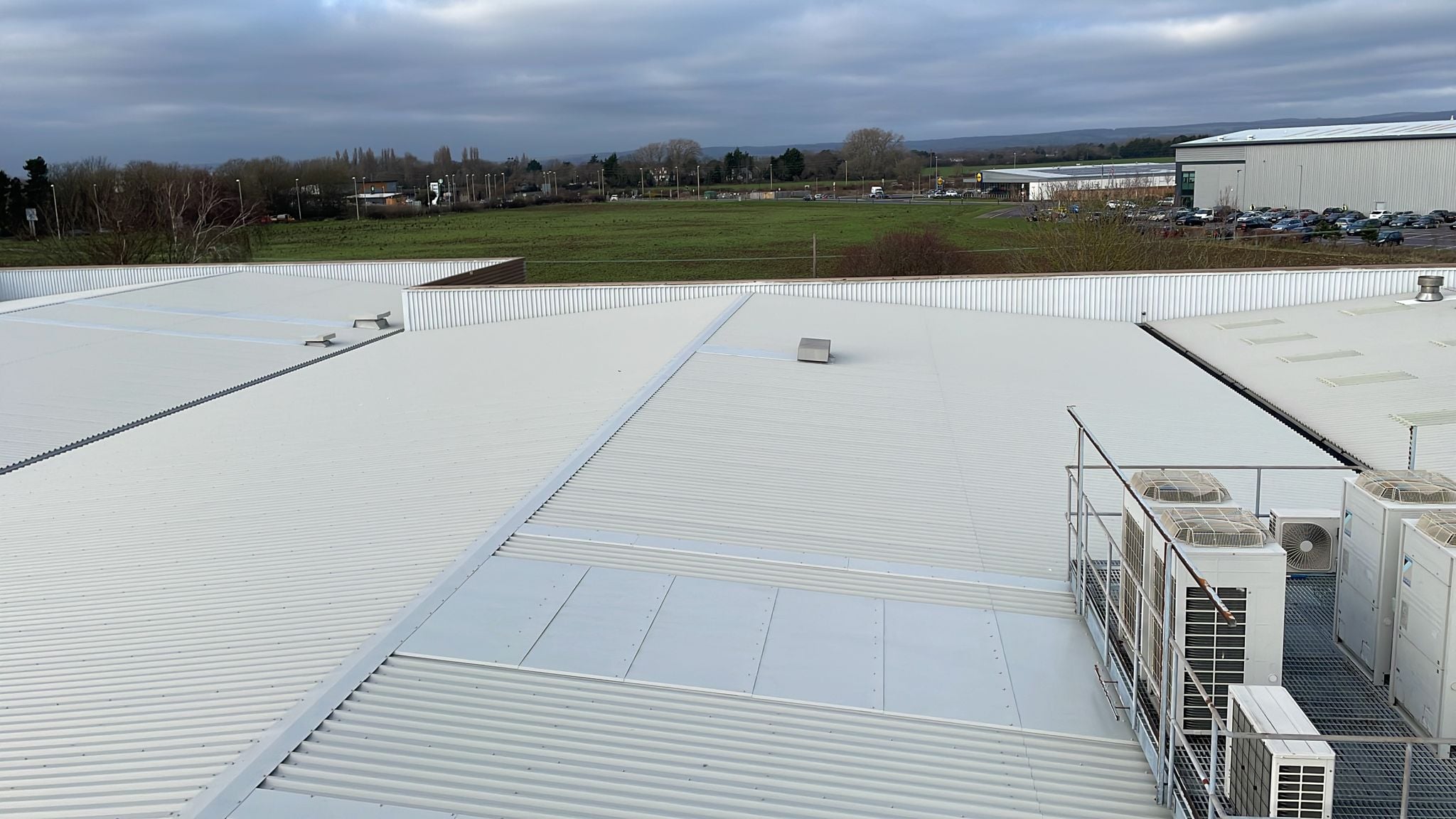 Over-roofing to a workshop roof in Bognor Regis, West Sussex