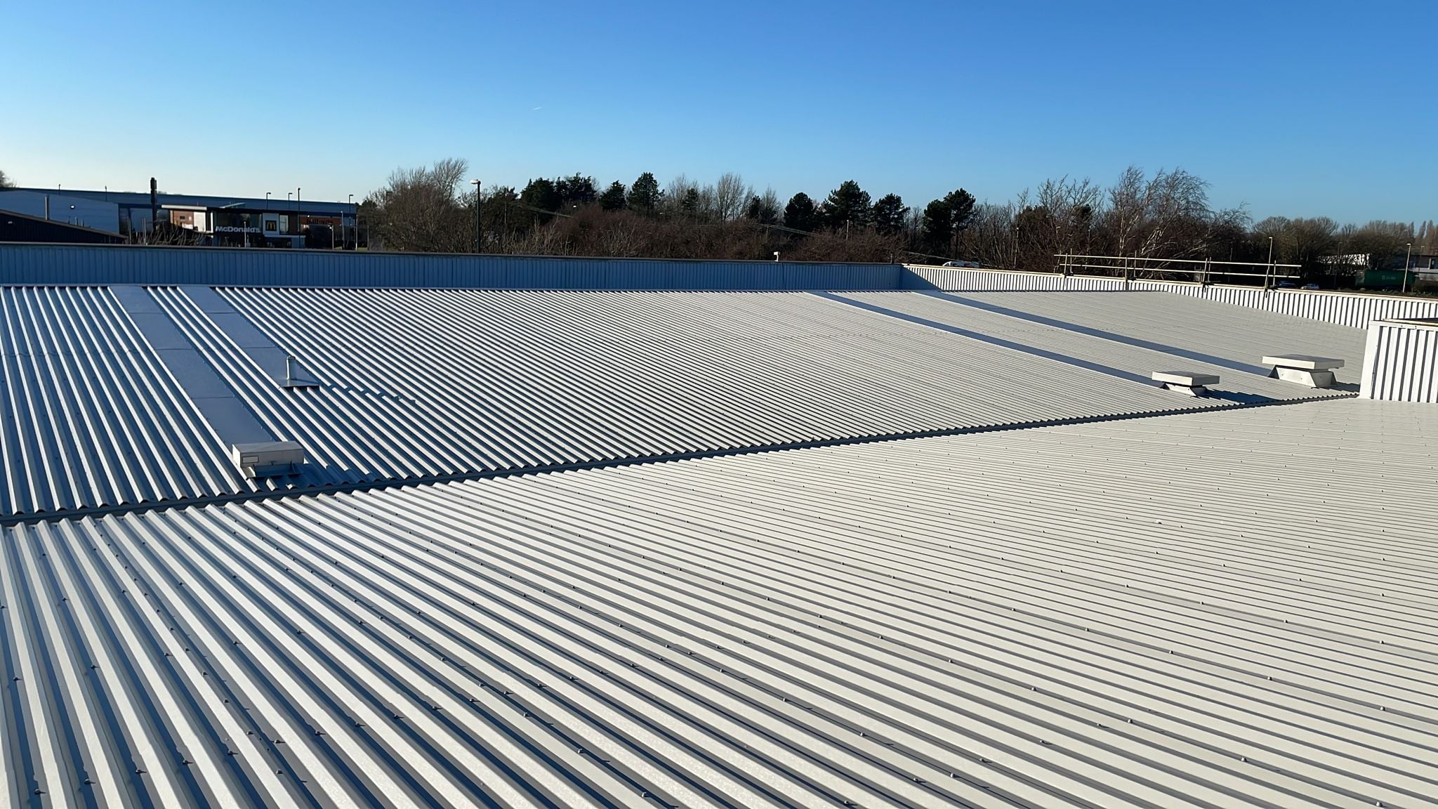 Over-roofing to an office roof in Bognor Regis, West Sussex