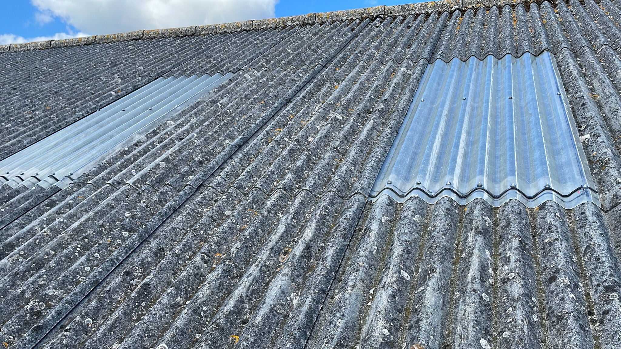 Commercial Roof Repair to a Garage Roof in Lancing West Sussex