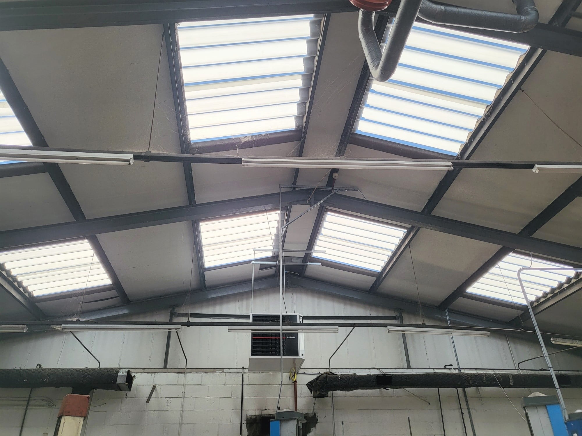 Industrial building Rooflight replacement for a car dealership in Ashford, Kent